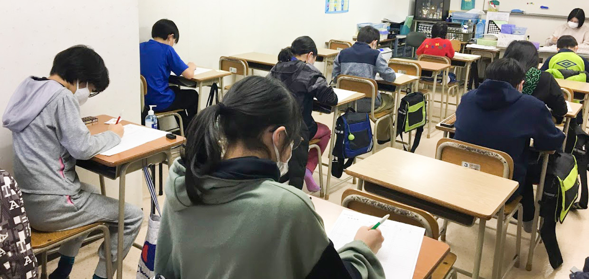 そろばん教室の様子